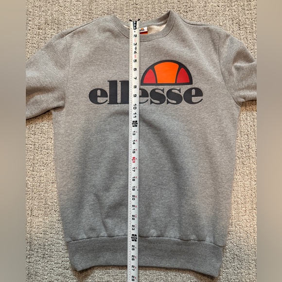 Ellesse Heather Gray Crewneck with Logo - Picture 6 of 6